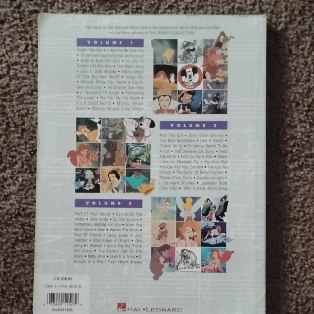 (Gifted) Disney Collection Songbook with Black Text - Picture 3 of 6